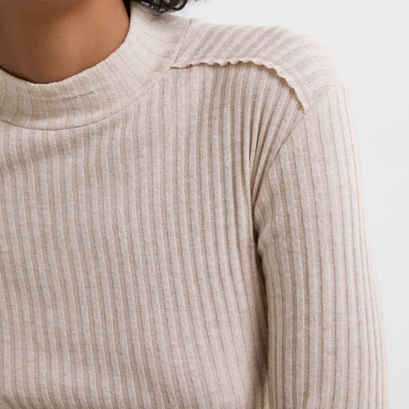 Zara Sand Soft Touch Long Sleeve Shirt - Picture 3 of 8